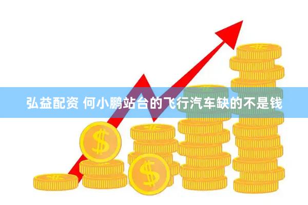 弘益配资 何小鹏站台的飞行汽车缺的不是钱